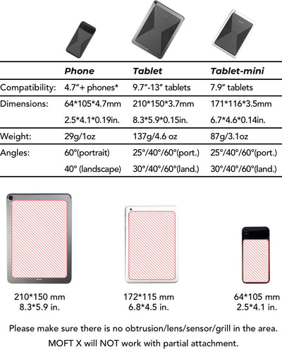 Soporte para tablet Moft X